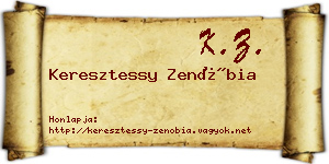 Keresztessy Zenóbia névjegykártya